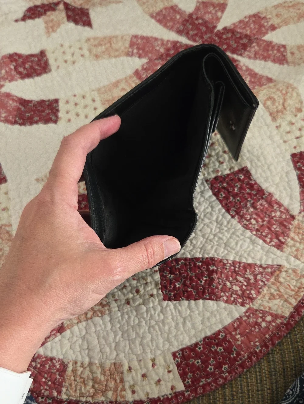 Prada Black Nylon Walley Trifold